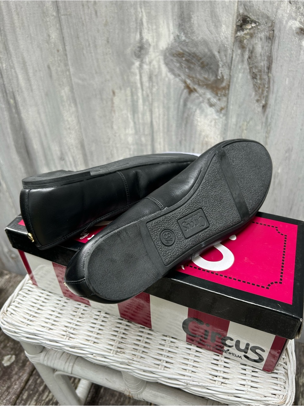Circus by Sam Edelman Black Bow Leather Ballet Flat (Women’s 8.5) - Picture 4 of 4